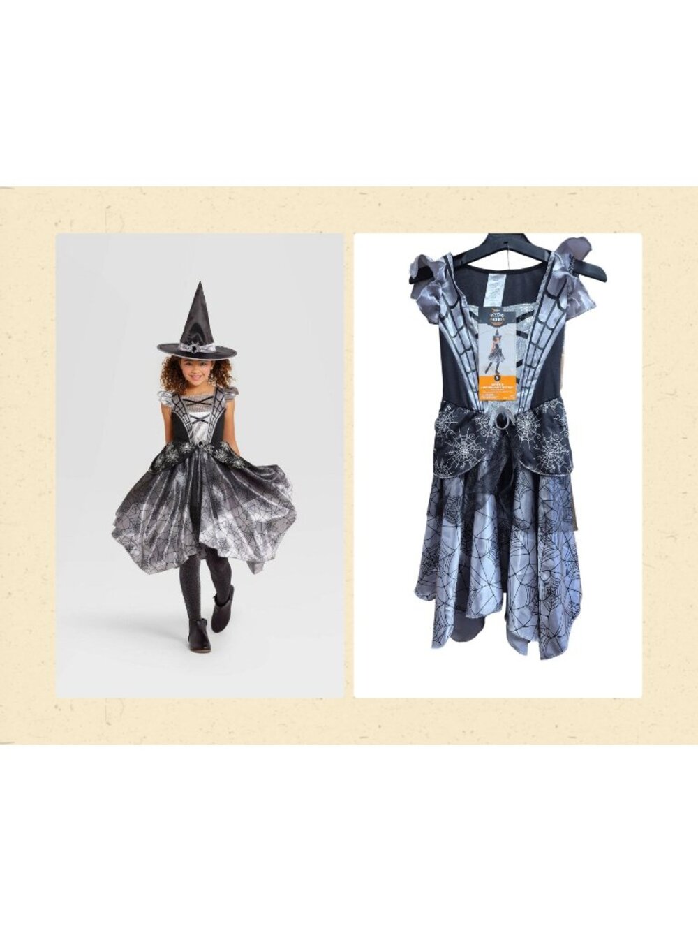 Kids Mystic Moonlight Witch Halloween Costume Dress W/ Headpiece Hyde & EEK! Bou